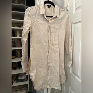 J. Crew Linen/Cotton Blend Beach Cover Up/Tunic